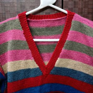 Colorful Striped Sweater
