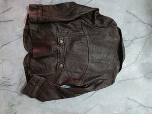 Damozel Brown Leather Jacket