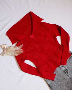 Red Off Shoulder Top