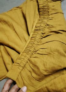 Elegant Mustard Yellow Kurti Pant Set