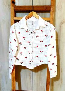 Floral Print Shirt Bust Size-36-M