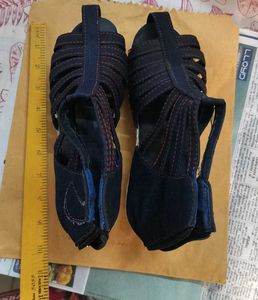 Denim Platform Heels (gladiator heel)