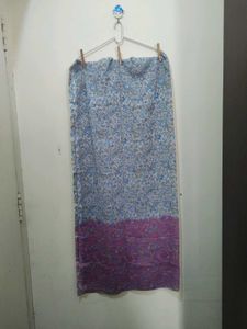 Pink Floral Mango Print Kurta Pajama Dupatta White