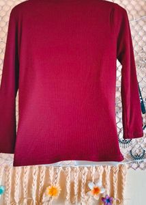 SizeM/L 🎁Buy 2 Get 1 Free 🎁Red Long Sleeve Top