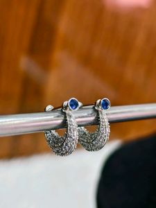 925 Silver Sterling Blue Stone Bali