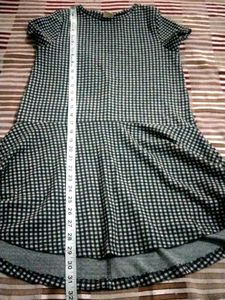 Checkered Skater Dress