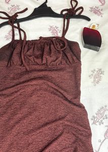Brown Beachy Bodycon Dress