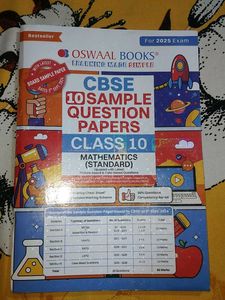OSWAAL Class X Maths (Standard) 10 Sample Papers.