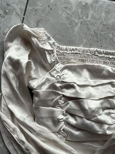 Satin Long Sleeve Top