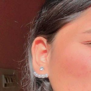 Pearl Ear Jacket Earrings