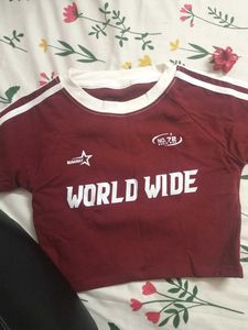 Burgundy Pullover T-Shirt