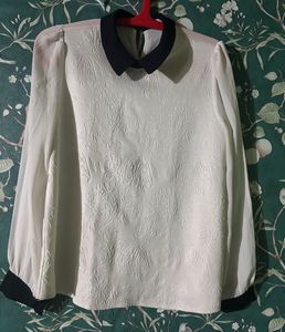 Black And White Formal Top