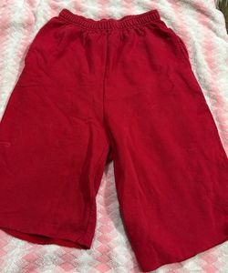 Red Casual Shorts
