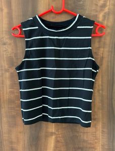 Sleeveless Striped Top