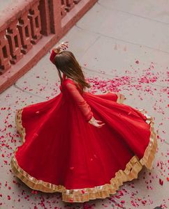 Dreamy 💓Red anarkali gown