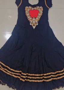 Embroidered ethnic gowns set of 2