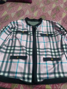 Pink Plaid Jacket