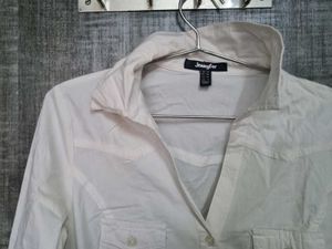Fitted White Slim-Fit Shirt