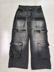 Gray Cargo Jeans🥰 ( no flaw )