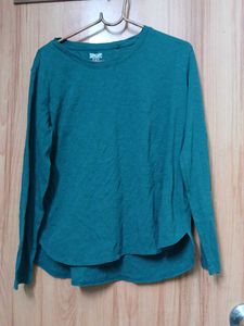 Long Sleeve Ladies Cotton Slub Tee