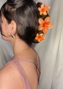 4 Combo Flower Claw Clip