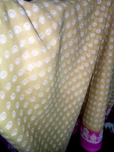 Soft Look Saree 💓 Pink and Beige Colour ✨