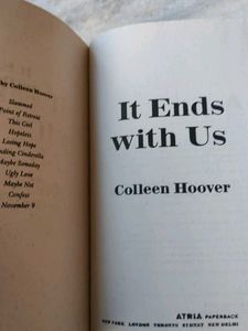 It ends with us by Colleen Hoover