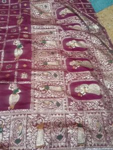 Elegant Maroon Saree