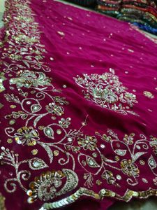 Aari Tari Work Saree Very Beautiful 😍