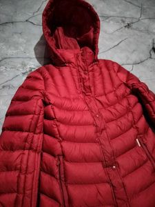 arnold palmer Red Padded Jacket with Hood