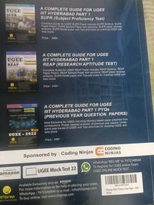 Book For Preparation Of UGEE IIIT Hyderabad