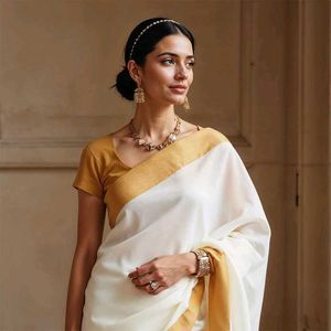 Kerala Kasavu Saree - Classic Elegance