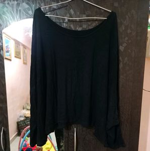 Bardot Neck Globus Black Top