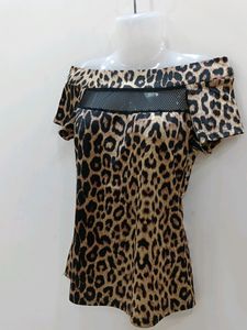 Leopard Print Top For Girls