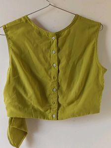 MAX Embroidered Green Blouse