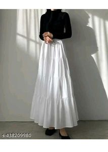 Anarkali Suit And White Skirt