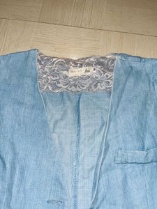 Denim Jacket &amp; White Dress