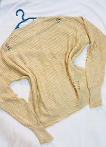 B2G2 🎁 Beige Pullover with Sequin Detail B