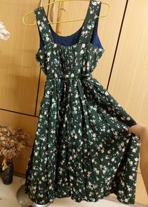 Green Floral Dress -New