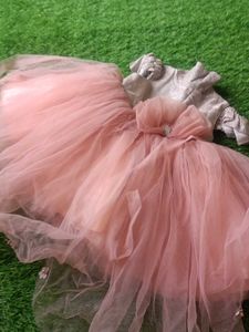 Elegant Pink Tulle Dress