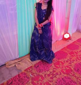 Blue Embellished Lehenga Choli