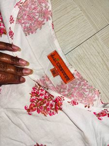 Floral Print Cotton Kurta