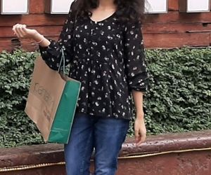 **PRICE DROP ALERT** Black Floral Top , Bust - 32 (Inches)