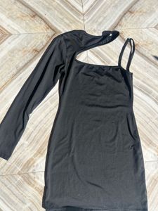 Asymmetrical Black Dress