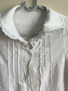 Korean Frilled Collar Shirt