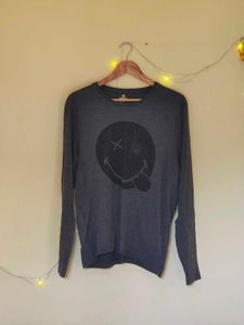 Graphic Print Long Sleeve Top