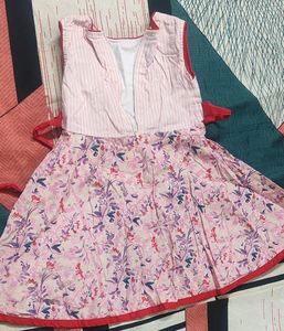 Kids Girls Cotton Frock Like New