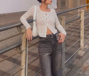 Lace-trimmed Placket Top