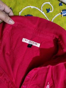 Red Polo Sleeveless Mini Dress