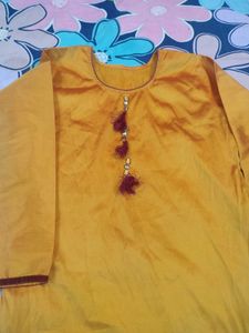Mustard Kurta